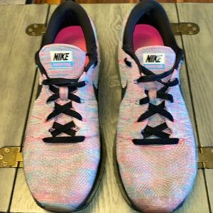 Nike Air Max Flyknit "Chlorine Blue Pink Blast" Size: W: 11, M: 9 1/2